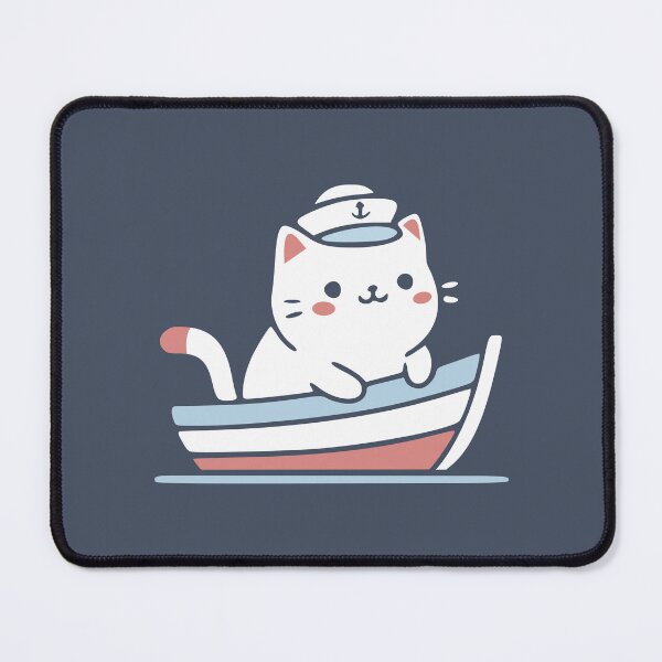 Item preview, My Favorite Sea Is The Puss-Sea Kawaii Cat designed and sold by AnnSign.