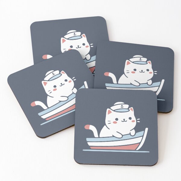 Item preview, My Favorite Sea Is The Puss-Sea Kawaii Cat designed and sold by AnnSign.