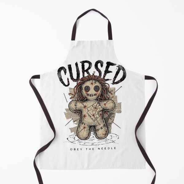 Item preview, Cursed Voodoo Doll Halloween Design – Stitched Pin Graphic Tee v1 designed and sold by DarylWelsh2024.
