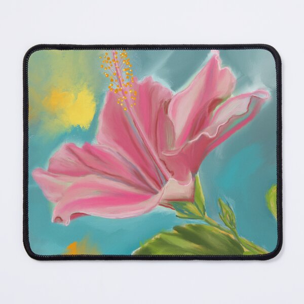 Item preview, Pink Hibiscus Painting in Bold Acrylics designed and sold by Jennifer Margrave-Garcia.