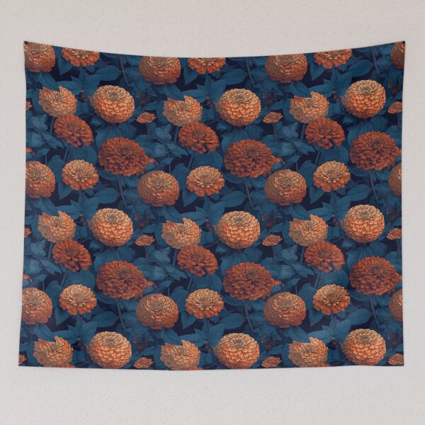 Item preview, Lush Zinnia Flower  - Flower Garden Pattern - Gifts For Teenage Girls designed and sold by RoyalStarsPatts.