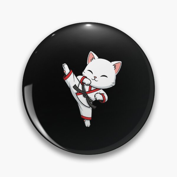 Item preview, Martial Arts Cat Black Belt Karate Kick designed and sold by PopStars1993.