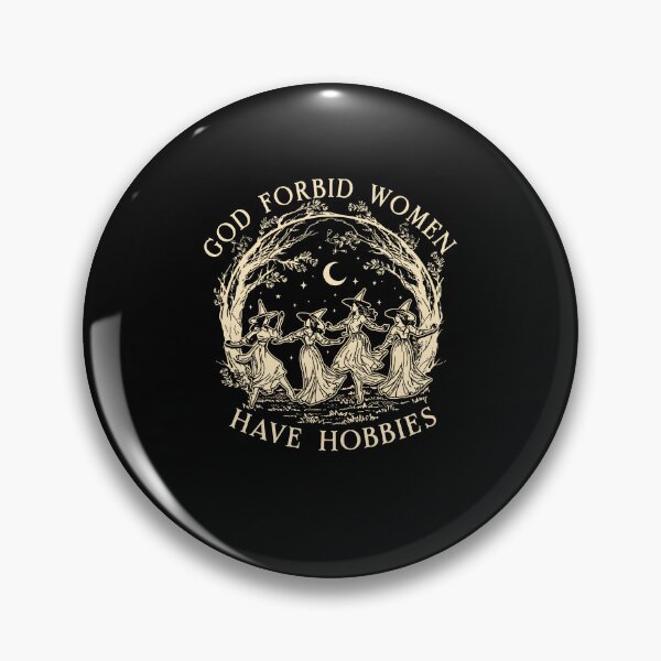 Item preview, God Forbid Women Have Hobbies Witchy Halloween Feminist designed and sold by thefirstbroo.
