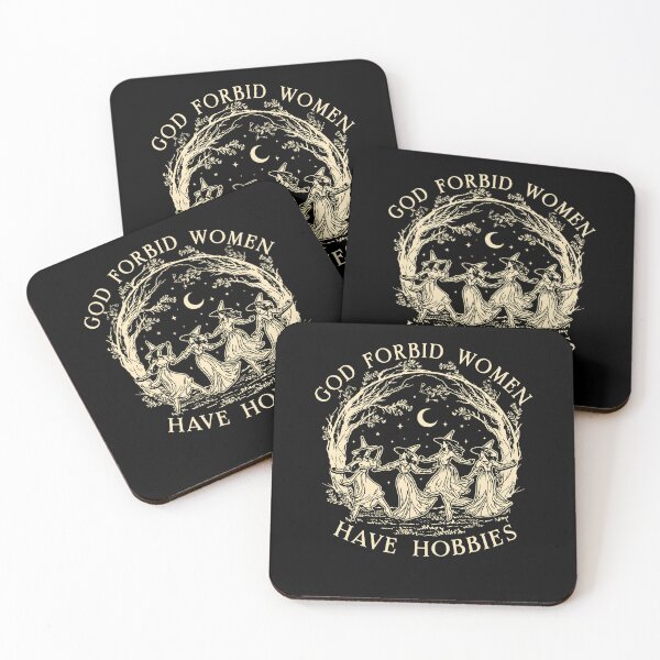 Item preview, God Forbid Women Have Hobbies Witchy Halloween Feminist designed and sold by thefirstbroo.