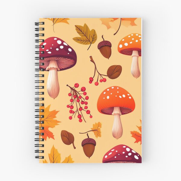 Item preview, Autumn Mushroom Maple Leaves Woodland Cottagecore designed and sold by FestivityFinds.