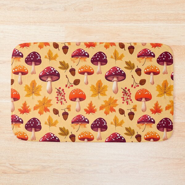 Item preview, Autumn Mushroom Maple Leaves Woodland Cottagecore designed and sold by FestivityFinds.