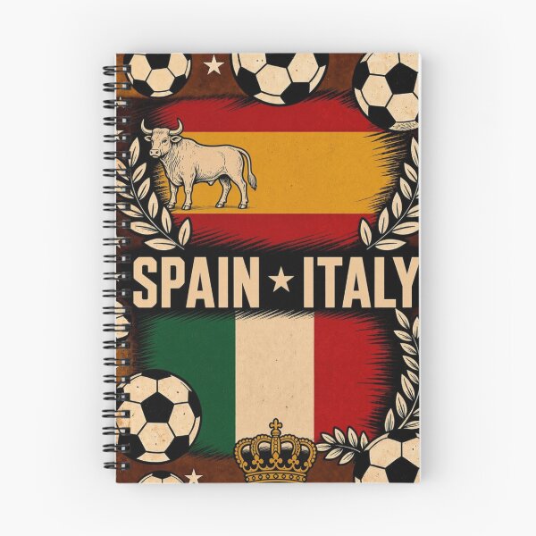 Item preview, Spain vs Italy Retro Football Art Poster designed and sold by Nexus Space.