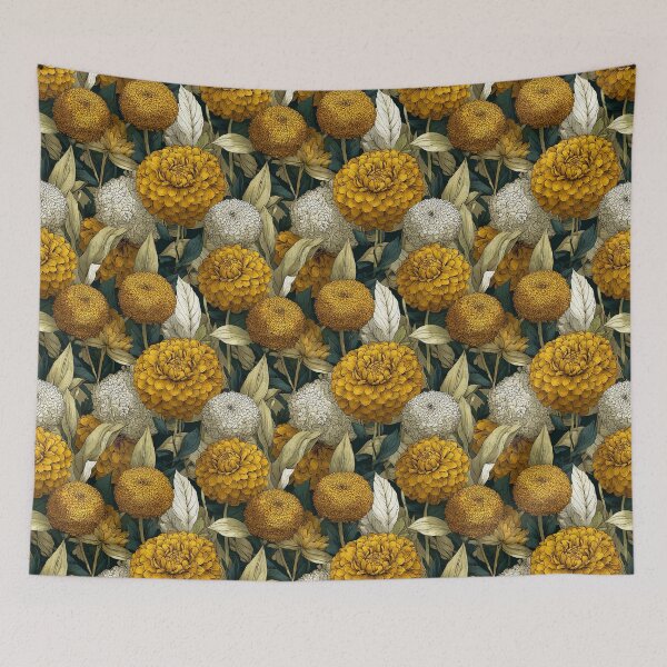 Item preview, Petaled Zinnia Print  - Birth Flower Pattern - Graduation Gifts designed and sold by RoyalStarsPatts.