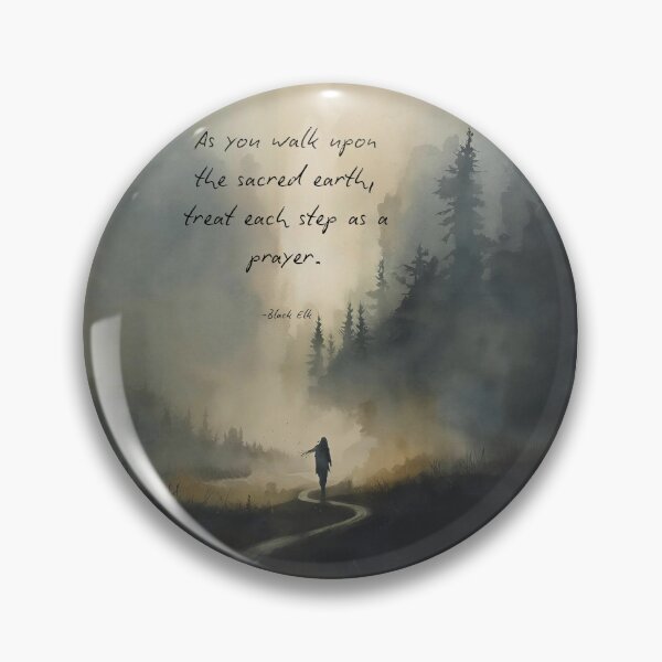 Item preview, Treat Each Step As a Prayer Watercolor landscape designed and sold by Old Barn Studios.