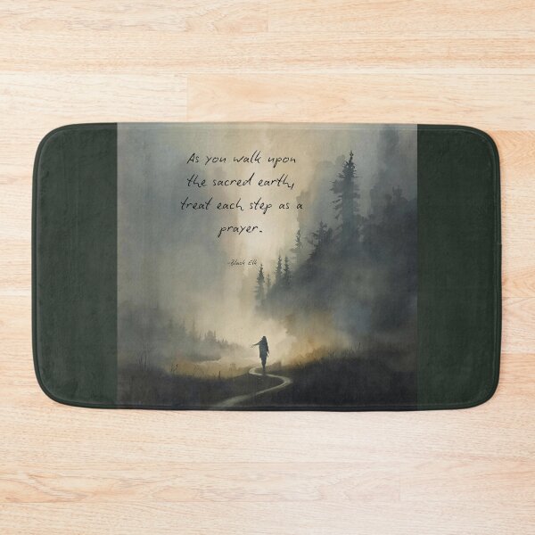 Item preview, Treat Each Step As a Prayer Watercolor landscape designed and sold by Old Barn Studios.