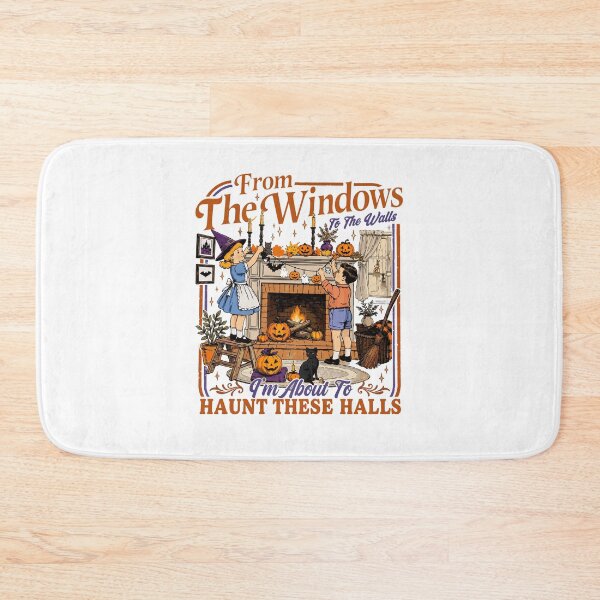 Item preview, Halloween Vintage Kids Fireplace Scene designed and sold by phoebelevine.