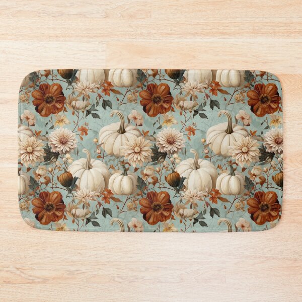Item preview, Vintage Cream Pumpkin Floral Autumn Botanical designed and sold by FestivityFinds.