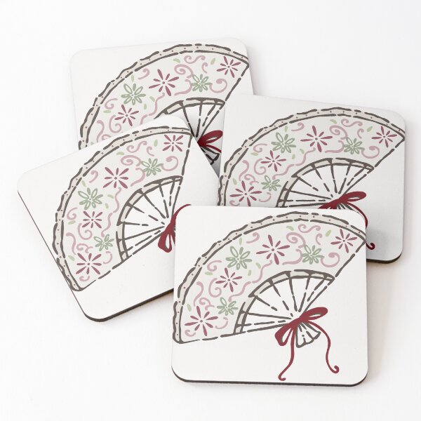 Item preview, Vintage Floral Fan designed and sold by Blom & Co..