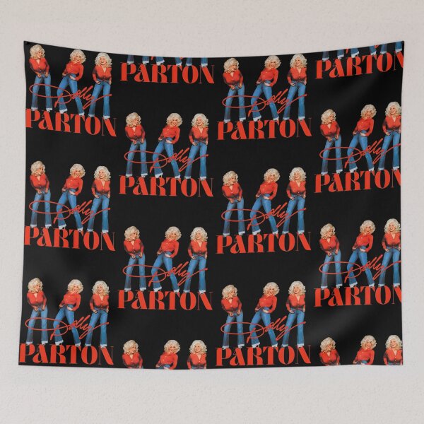 Item preview, Dolly Vintage Parton Country Music Red Blue Jeans Design designed and sold by thefirstbroo.