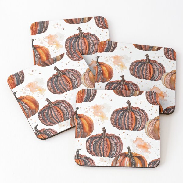 Item preview, Watercolor Autumn Pumpkin Harvest designed and sold by FestivityFinds.
