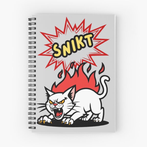 Artikelvorschau, Wütende weiße Katze Comic Burst SNIKT Lustiges Katzen-T-Shirt entworfen und verkauft von PoppaBear71.