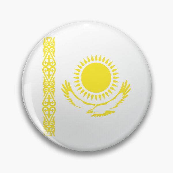 Item preview, Kazakhstan National KZ Flag Emblem designed and sold by shitpostee.