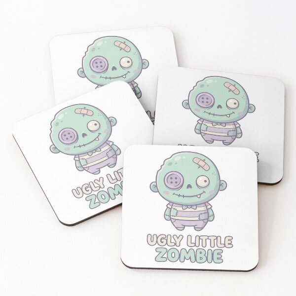 Item preview, HALLOWEEN Ugly Little Zombie - Cute Creepy Kawaii Halloween Monster designed and sold by Uglyandcute.