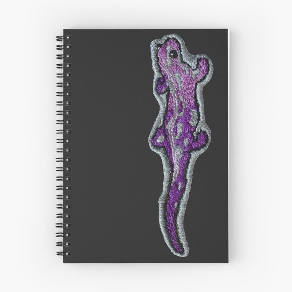 Item preview, Purple salamander embroidered patch designed and sold by Alice Malsogno.