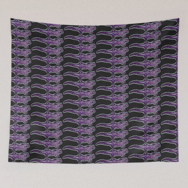 Item preview, Purple salamander embroidered patch designed and sold by Alice Malsogno.