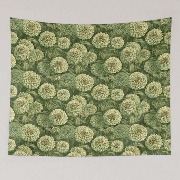 Item preview, Petaled Zinnia - Tropical Flower Pattern - Housewarming Gifts designed and sold by RoyalStarsPatts.
