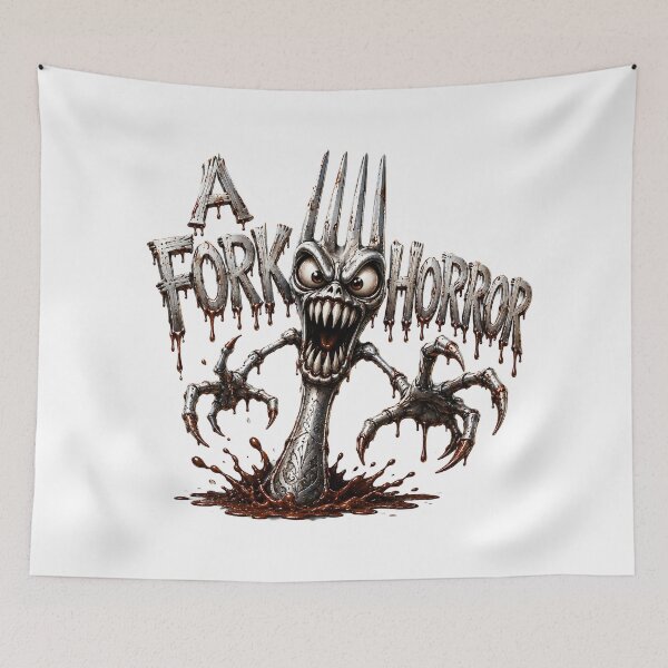 Item preview, A Fork Horror - Funny Scary Monster Fork Horror Comedy designed and sold by HorrorWorldWeb.
