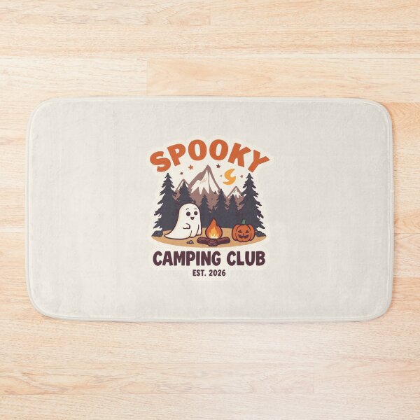 Item preview, Spooky Camping Club Cute Ghost Sticker designed and sold by Pransis_Diginer_26.