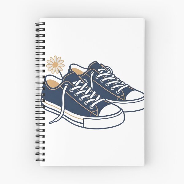 Item preview, Cute Navy Blue Sneakers with Daisy Flower designed and sold by breathinghuman.