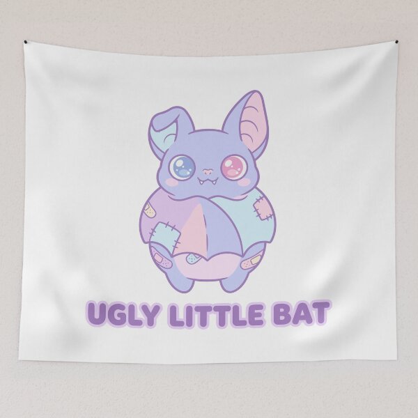 Item preview, HALLOWEEN Ugly Little Bat - Cute Creepy Kawaii Halloween Monster designed and sold by Uglyandcute.