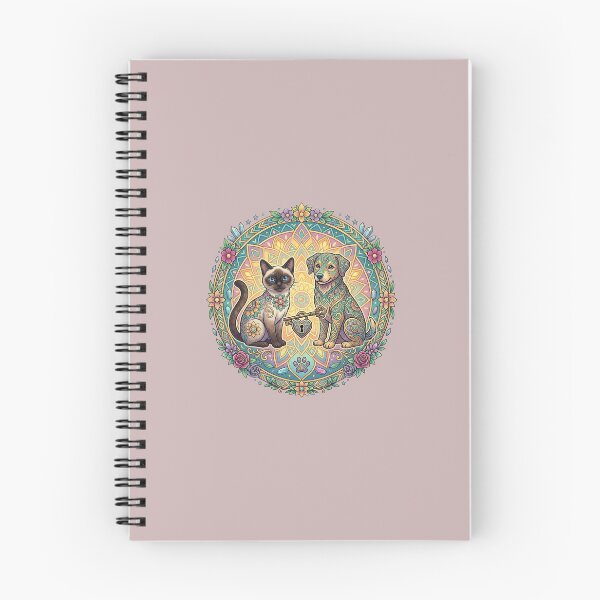 Item preview, Mystic Cat and Dog Mandala – Sacred Connection Art designed and sold by FootprintofLove.