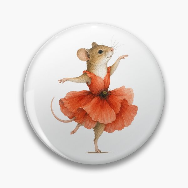 Item preview, Dancing mouse with poppy dress designed and sold by Kisho.