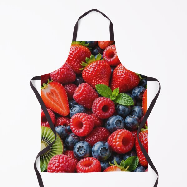 Item preview, Fresh Summer Berries and Kiwi Pattern designed and sold by Inka Moon Design.