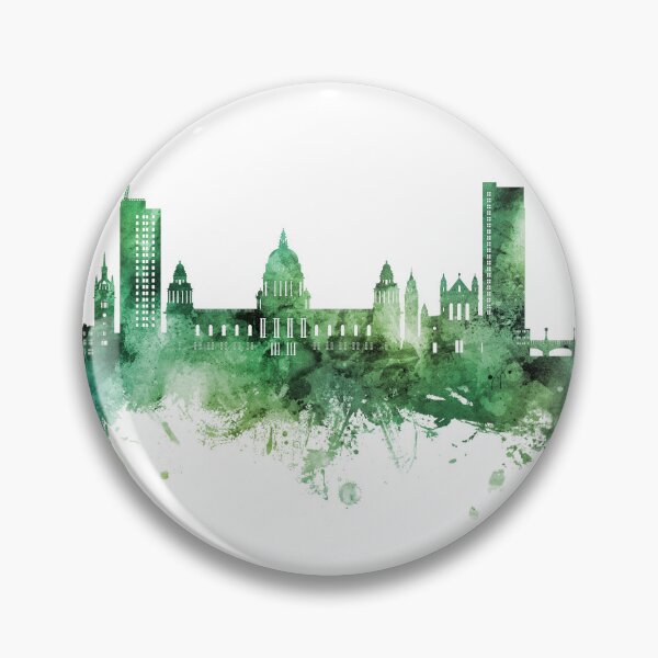 Item preview, Belfast Northern Ireland Skyline designed and sold by ArtPrints.