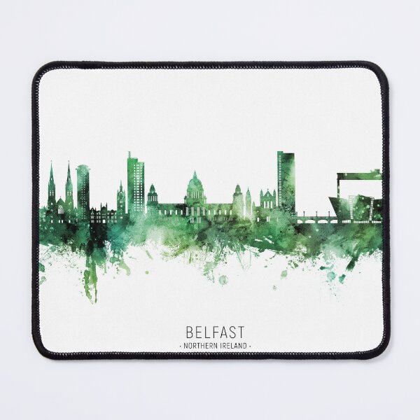 Item preview, Belfast Northern Ireland Skyline designed and sold by ArtPrints.