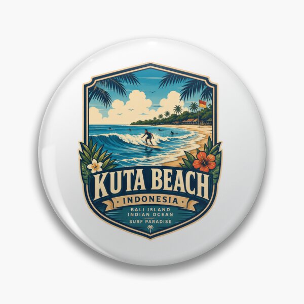 Item preview, Kuta Beach Indonesia Bali Island Indian Ocean Surf Paradise Surfer Travel Vacation designed and sold by Simsimah26Parks.