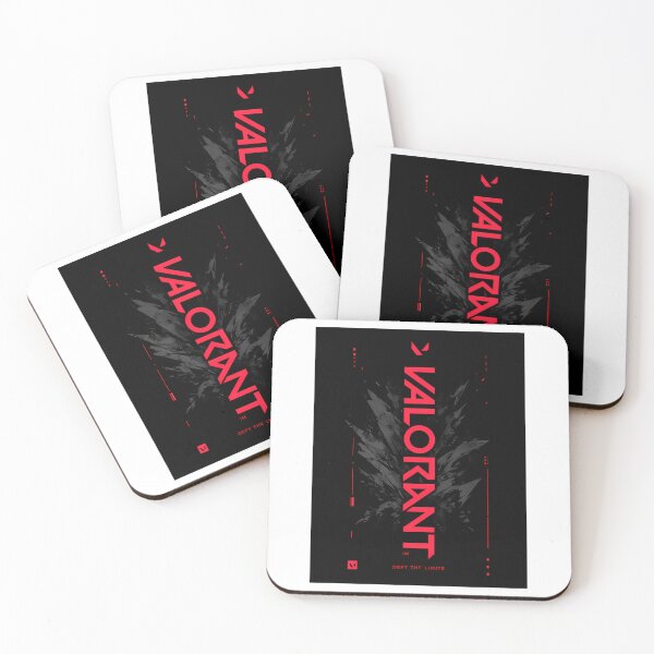 Item preview, Valorant Minimalist Red  Black Gaming Typography designed and sold by yugbr-undag.