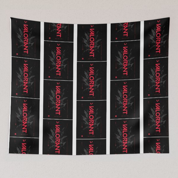 Item preview, Valorant Minimalist Red  Black Gaming Typography designed and sold by yugbr-undag.