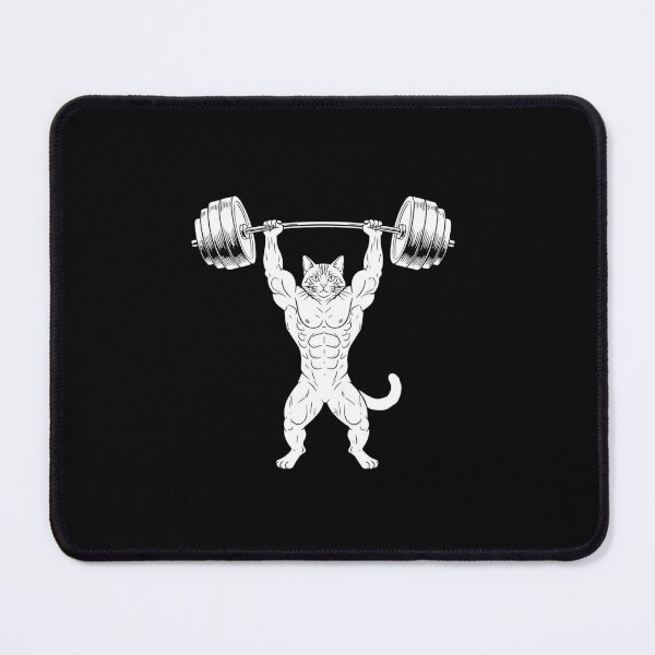 Item preview, Muscular Cat Weightlifting Fitness Bodybuilding designed and sold by PopStars1993.