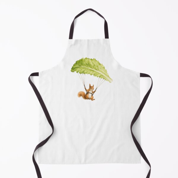Item preview, Squirrel paragliding with a lettuce leaf designed and sold by Kisho.