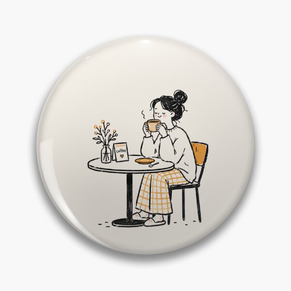 Item preview, Cozy Coffee Time Cute Girl Coffee Lover Cafe Aesthetic designed and sold by Eathusiast.