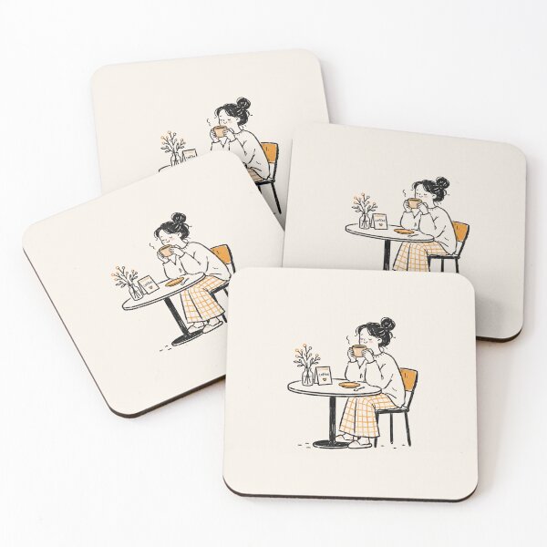 Item preview, Cozy Coffee Time Cute Girl Coffee Lover Cafe Aesthetic designed and sold by Eathusiast.