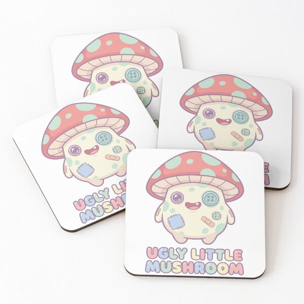 Item preview, HALLOWEEN Ugly Little Mushroom - Cute Creepy Kawaii Halloween Monster designed and sold by Uglyandcute.