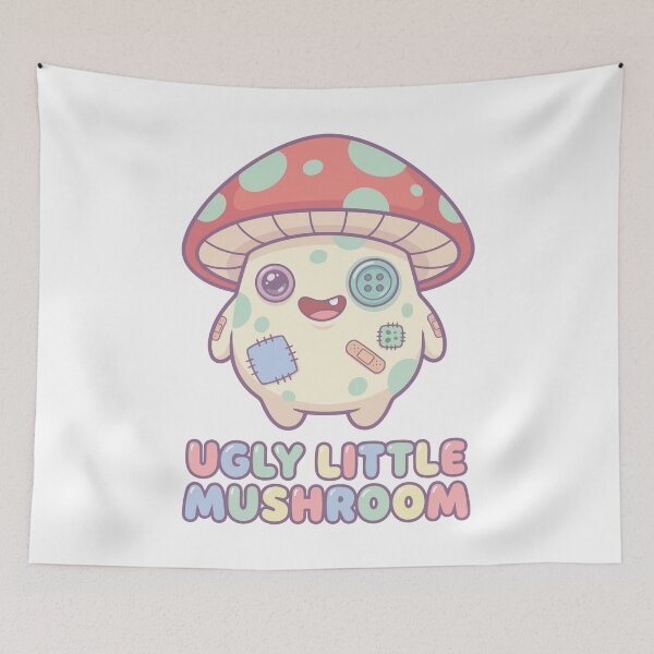 Item preview, HALLOWEEN Ugly Little Mushroom - Cute Creepy Kawaii Halloween Monster designed and sold by Uglyandcute.