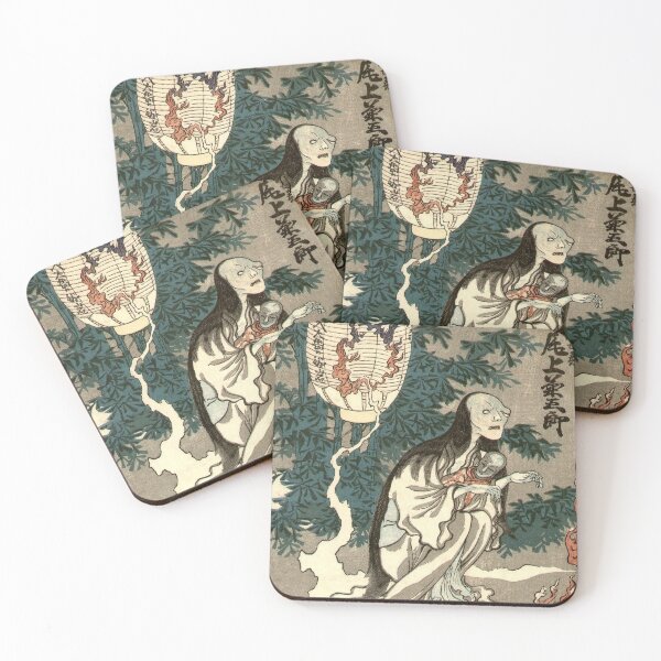 Item preview, Oiwa Ghost Japanese Ukiyo-e Vintage Woodblock Print Utagawa Kuniyoshi designed and sold by vekotpu.