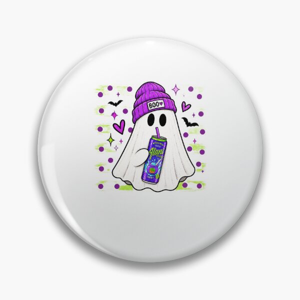 Item preview, Cute Ghost Boo Purple Beanie Energy Drink Halloween designed and sold by thefirstbroo.