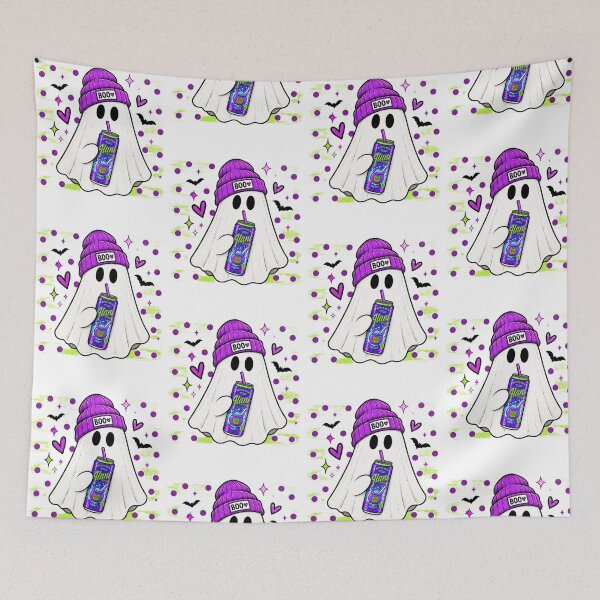Item preview, Cute Ghost Boo Purple Beanie Energy Drink Halloween designed and sold by thefirstbroo.