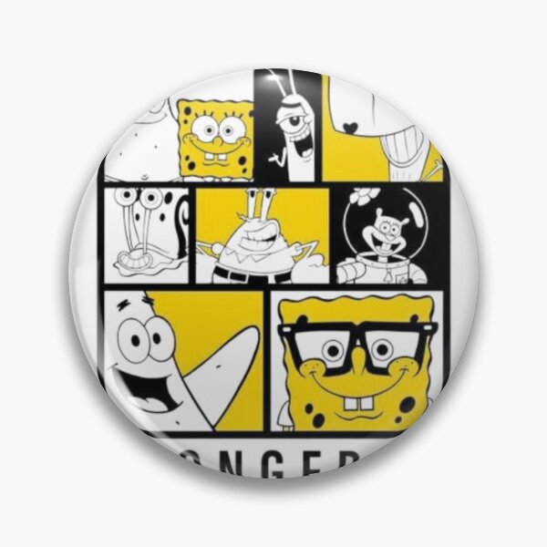 Item preview, SpongeBob – Character Grid Pop Composition designed and sold by WATEKE.