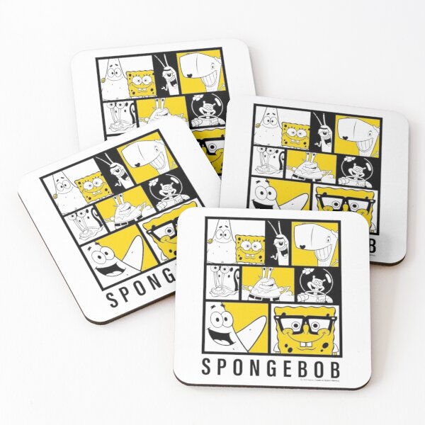 Item preview, SpongeBob – Character Grid Pop Composition designed and sold by WATEKE.