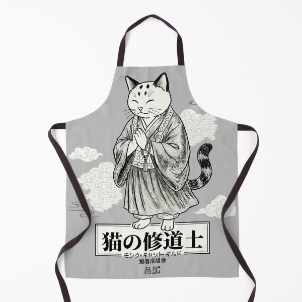 Item preview, Cat Monk – Japanese Zen Cat Illustration designed and sold by lungpleecha.