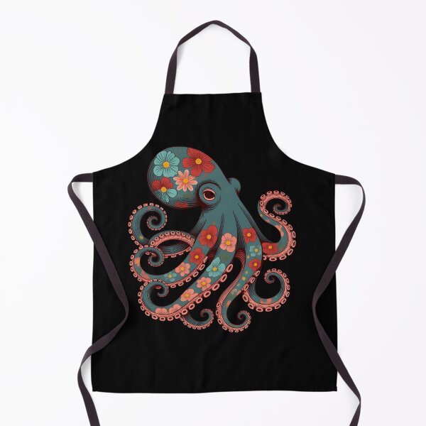 Item preview, Floral Octopus Art Print – Colorful Botanical Sea Creature Ocean Lover Gift designed and sold by ZyxDes.